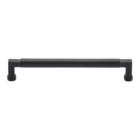 C0312 203-BKMT • 203 x 218 x 40mm • Matt Black • Heritage Brass Bauhaus Cabinet Pull Handle